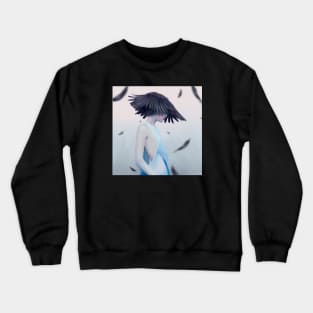 Black Feathers Crewneck Sweatshirt